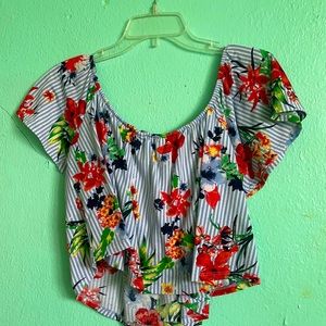 Crop top floral